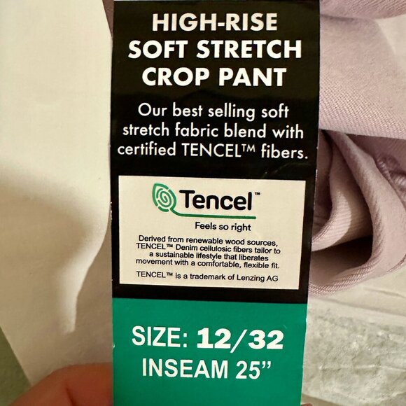 Buffalo David Bitton High-Rise Brigette Soft Stretch Crop Pants Women's Size 12 - Picture 4 of 14